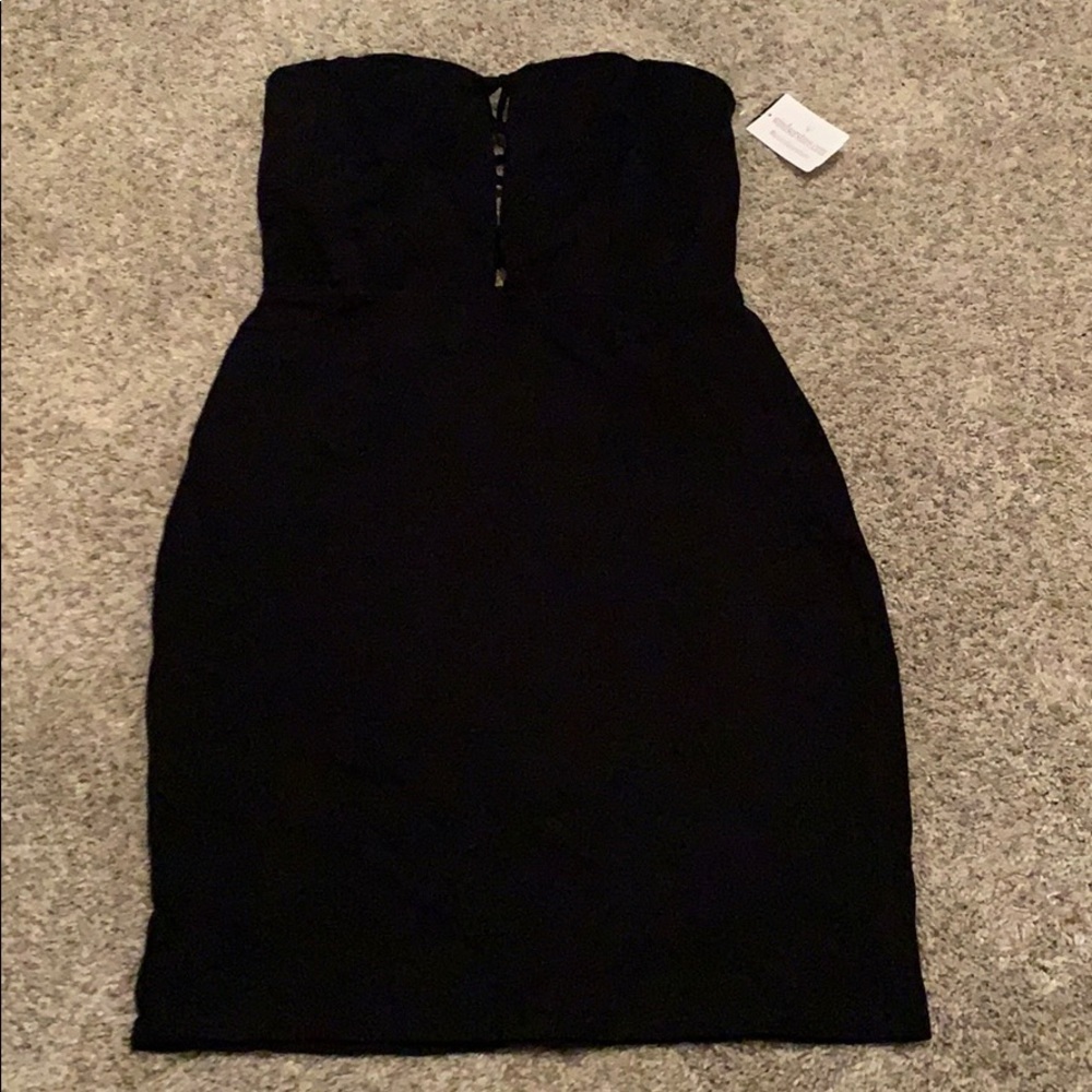 Windsor Black Mini Dress Tube Top